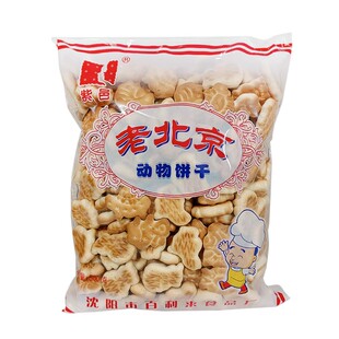 紫邑老北京动物饼干450g老味道童年怀旧小零食雪花酥材料大包装