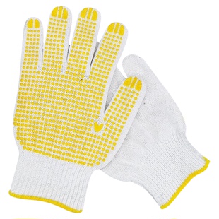 手套劳保工作耐磨橡胶点珠加厚防滑不烂工地干活劳动点胶透气吸汗