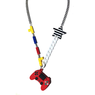 KELUO合金情侣游戏机挂件项链