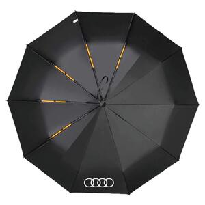 奥迪Audi车载4S店雨伞超大加厚款全自动原厂长柄折叠伞晴雨两用伞