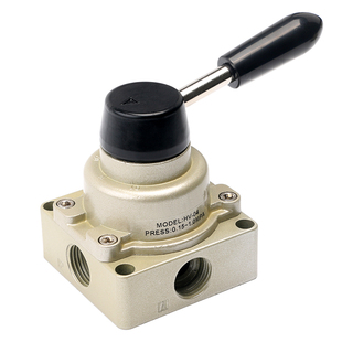 气动手转阀手动开关HV-02/03/04气缸换向控制阀一进二出手板阀