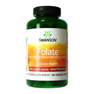 3瓶xSwanson斯旺森活性叶酸400mcg孕妇专用复合维生素DHA男女备孕