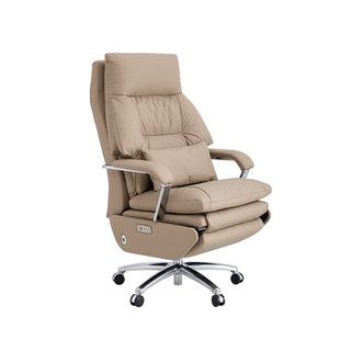 顾家家居电动按摩老板椅可躺午休办公椅舒适久坐电脑椅真皮靠背椅