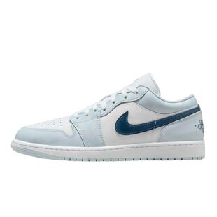 Nike耐克男鞋air Jordan 1 AJ1白蓝低帮复古运动鞋板鞋553558-400
