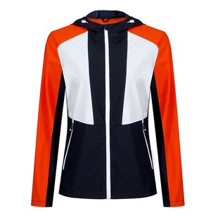 雪丘岛户外新款连帽拼色速干长袖登山跑步健身休闲上衣单衣外套女