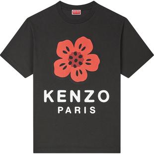 KENZO 男女同款BOKE海棠花经典版型休闲套头T恤新年