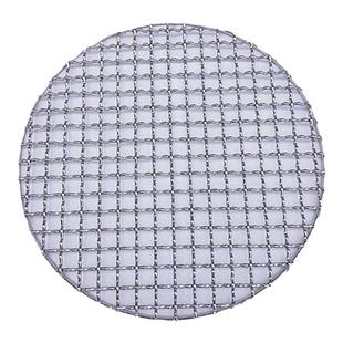 不锈钢烧烤网圆形韩式炭炉烤肉篦子加粗茶炉烤网大号户外烤肉网帘