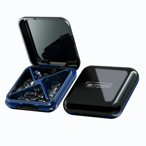 日本药盒子随身小号迷你早中晚七天密封药品维生素分装首饰收纳盒