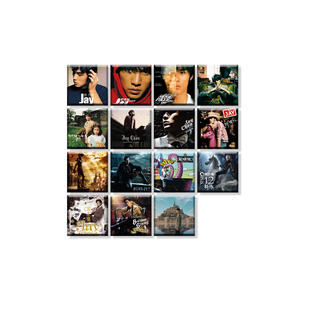 周杰伦专辑磁吸冰箱贴包邮水晶玻璃全套15张专辑封面杭州演唱会