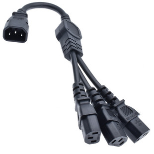 弯头带线C14品字公转C13品字母C14 C13转换连接线延长线PDU电源线