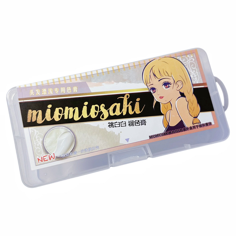 MIOMIOSAKI桃白白褪色膏套盒植物染发褪色剂精油漂发膏
