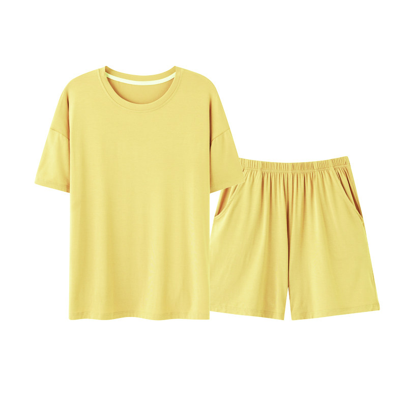春夏莫代尔可外穿短袖家居服套装
