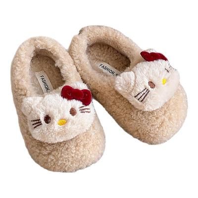 儿童卡通可爱KT猫棉拖秋冬20