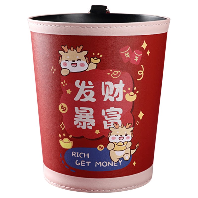 花卉垃圾桶创意油画玫瑰收纳桶餐垃圾桶