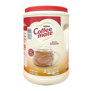 现货美国Nescafe雀巢咖啡伴侣奶精粉不含反式脂肪乳糖大桶装1.5kg