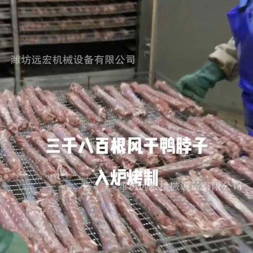 厂家供货风干鸭脖电加热烘干设备 鸭脖鸡脖肉制品热风循环烘干机