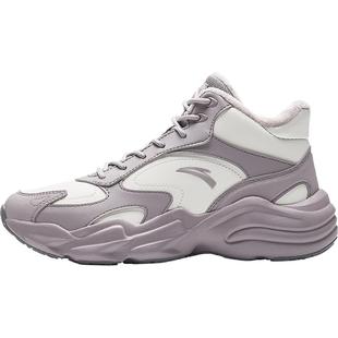 安踏行者丨高帮加绒保暖二棉鞋女2025冬季新款加厚棉鞋休闲运动鞋