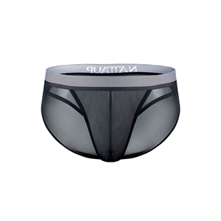 【新品】NATTAUP B系列男士内裤logo紧带拼网三角内裤男透气舒适