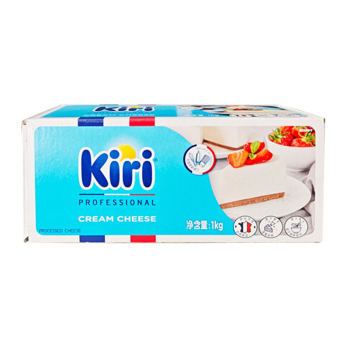凯瑞奶油奶酪1kg*3块 kiri凯芮法国进口芝士干酪蛋糕烘焙乳酪原料