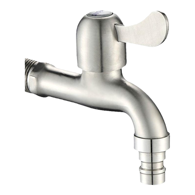 304不锈钢洗衣机水龙头4分快开加长龙头双用一进二出拖把池单冷