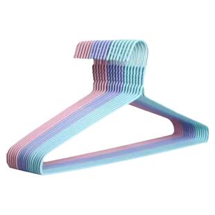 浸塑衣架家用成人加粗防滑晾 挂钩衣架无痕衣撑晾衣服架 晒挂架子