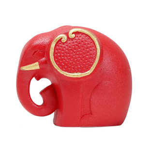 陶瓷大象摆件高级轻奢玄关酒柜装饰品家居客厅摆设桌面治愈小物件