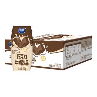 西安银桥碧海钻巧克力口味牛奶饮品200g*10盒装含乳饮料整箱正品