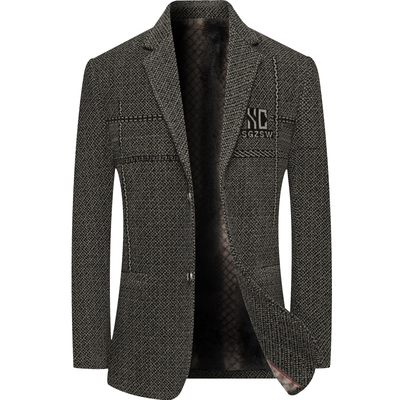 啄木鸟秋冬季新款加绒加厚西服