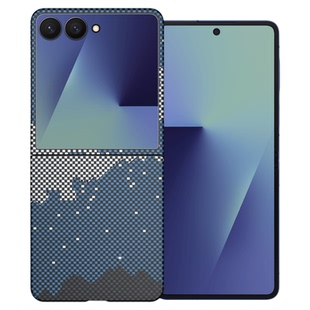 conga适用三星Flip7手机壳Z flip7转轴新款小折叠屏凯夫拉芳纶纤维硬壳全包磁吸ZFlip7保护套zflip6磨砂flip5