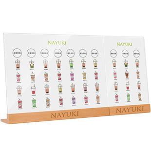 sviao/速销宝 菜单展示牌奶茶店价目表台卡小吃汉堡咖啡点餐牌菜谱价目表设计制作桌面立式吧台广告牌展示架