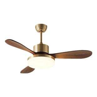 中古风风扇灯吊扇灯客厅餐厅卧室实木新中式简约静音书房电风扇