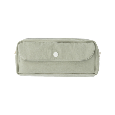 livework韩系棉布大容量搭扣笔袋