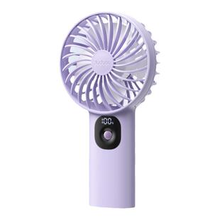 羽博小风扇手持小风扇迷你小巧带数显智能风扇usb充电超长续航电风扇宿舍小型风扇制冷便携式2025新款小风扇