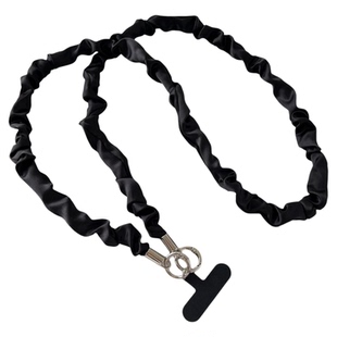 珠光缎面手机挂绳超显气质斜挎可背丝绸布背带法式高级感结实背绳女长款防丢链绳轻奢小众包包相机挂件垫片壳