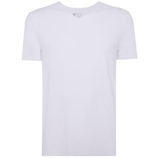 爱慕先生男士纯色春夏打底60支莫代尔抗菌净痕上衣V领短袖NS12U54