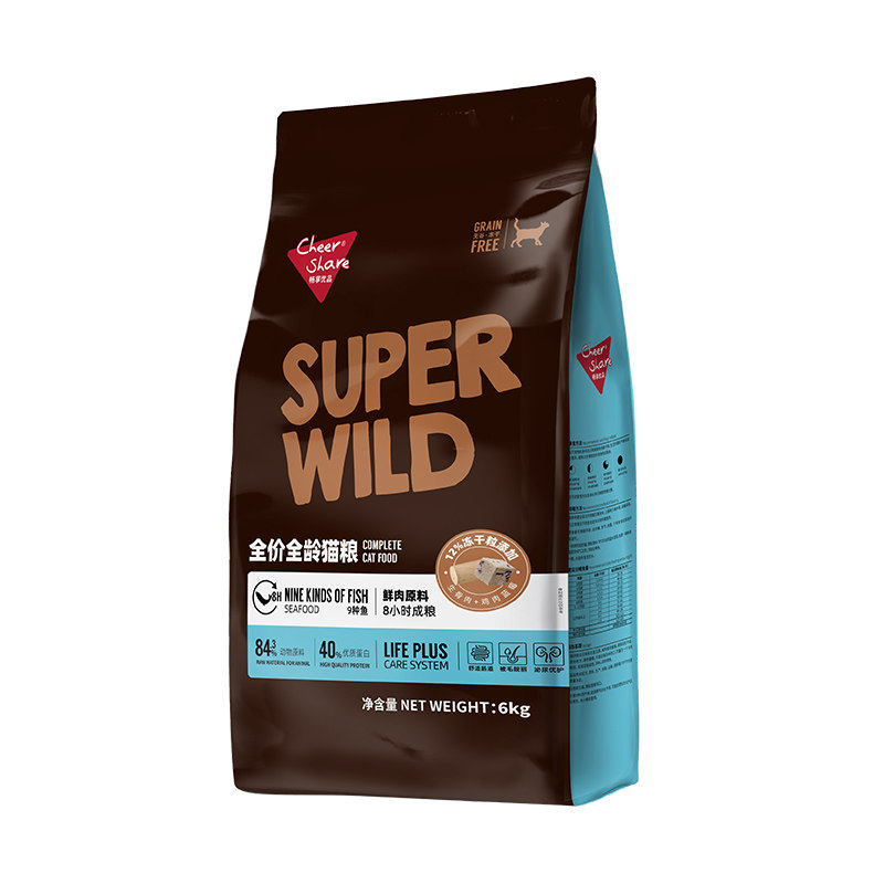 畅享优品9种鱼冻干猫粮6kg