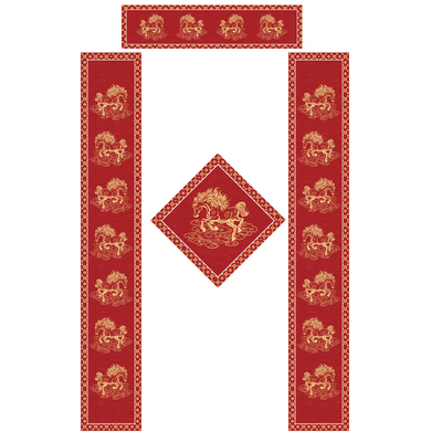 韵江南2026年新品蜡染绢布对联纸