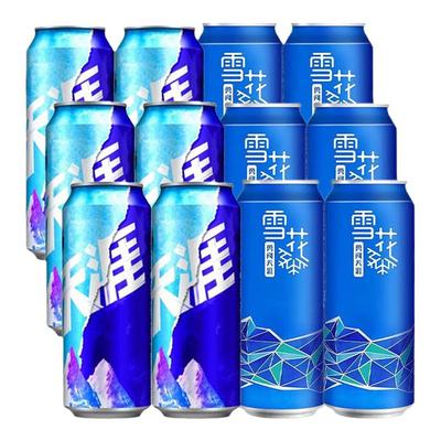 雪花啤酒经典勇闯天涯+概念勇闯500ml*12听组合装正品保证