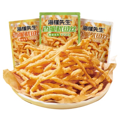 海狸先生香脆鱿鱼丝脆皮鱿鱼条