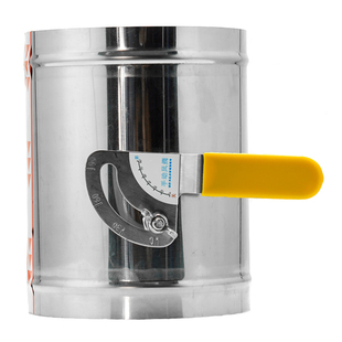 桐宇 304不锈钢风量调节阀切割手柄手动风阀圆形蝶阀通风管道阀门