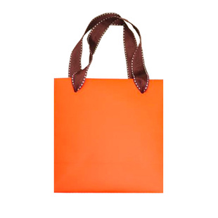 ins风橙色高档手提纸袋伴手礼拎袋生日礼物教师节礼袋定制logo