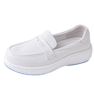 爆米花运动超软底头层牛皮医护鞋