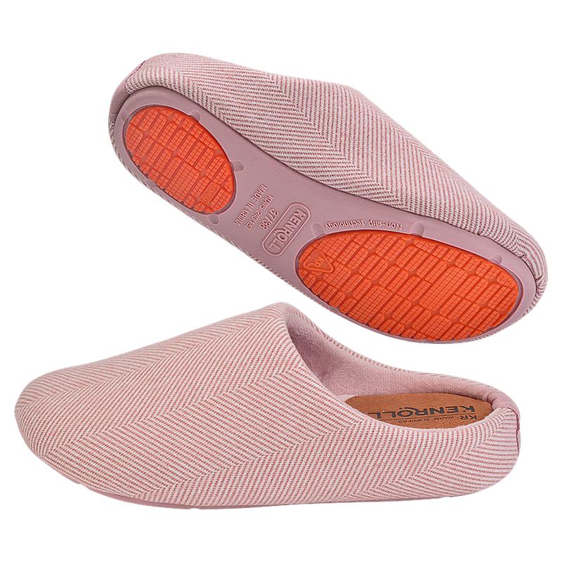 科柔保暖棉拖鞋秋冬新款女居家用室内踩屎感加绒厚软底包头棉鞋男
