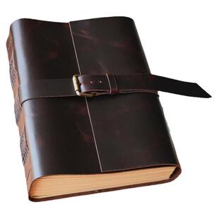 A4牛皮本复古素描大厚本真皮记事日记本手账创意手工绘图画速写本