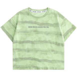 小象汉姆童装男童短袖t恤纯棉儿童半袖2026夏装新款男孩上衣洋气