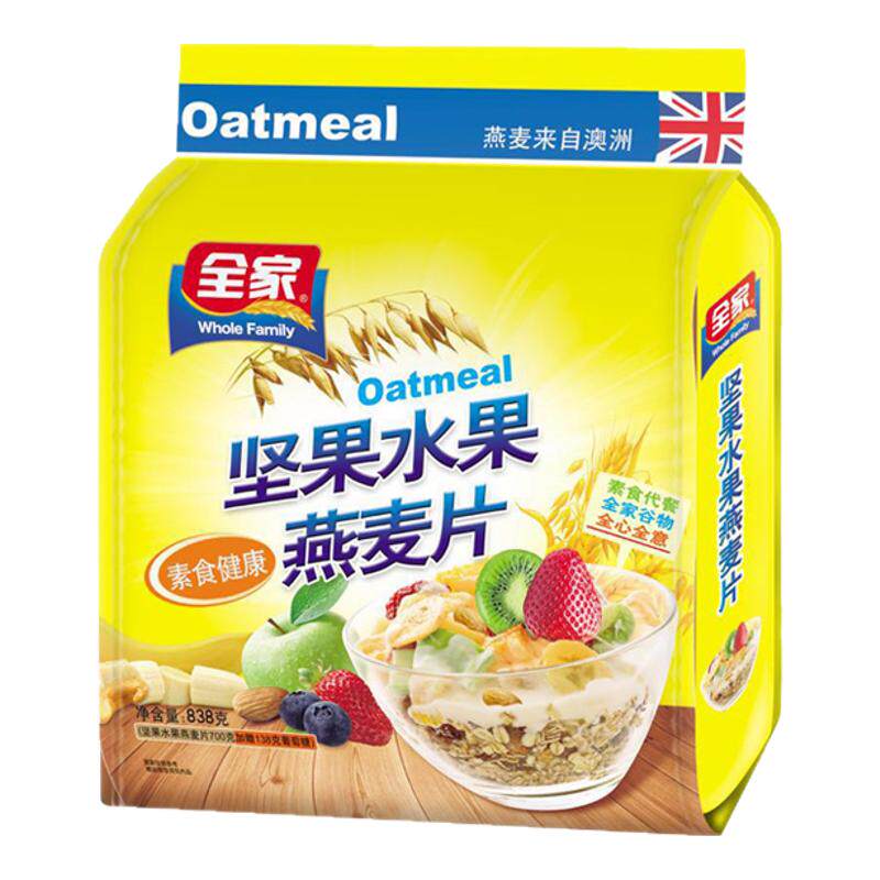 全家坚果水果干混合装燕麦片早餐水果/坚果混合麦片