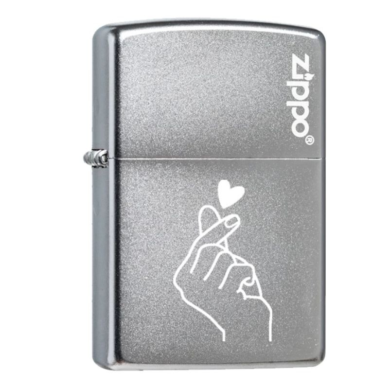 zippo打火机正版超薄磨砂爱限量煤油防风高档创意定制火机送男友