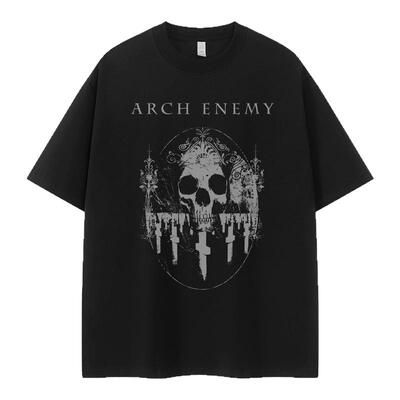 ArchEnemy美式复古摇滚短袖T恤