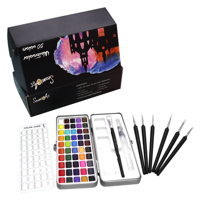 便携式水彩颜料SeamiArt固态绘画