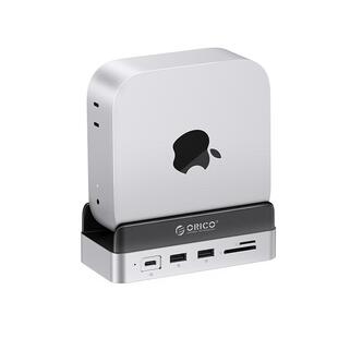 Orico奥睿科MiniDock MacMini M4桌面存储扩展立式支架悬空散热底座固态硬盘typec拓展坞多接口512G1T2T4T8T